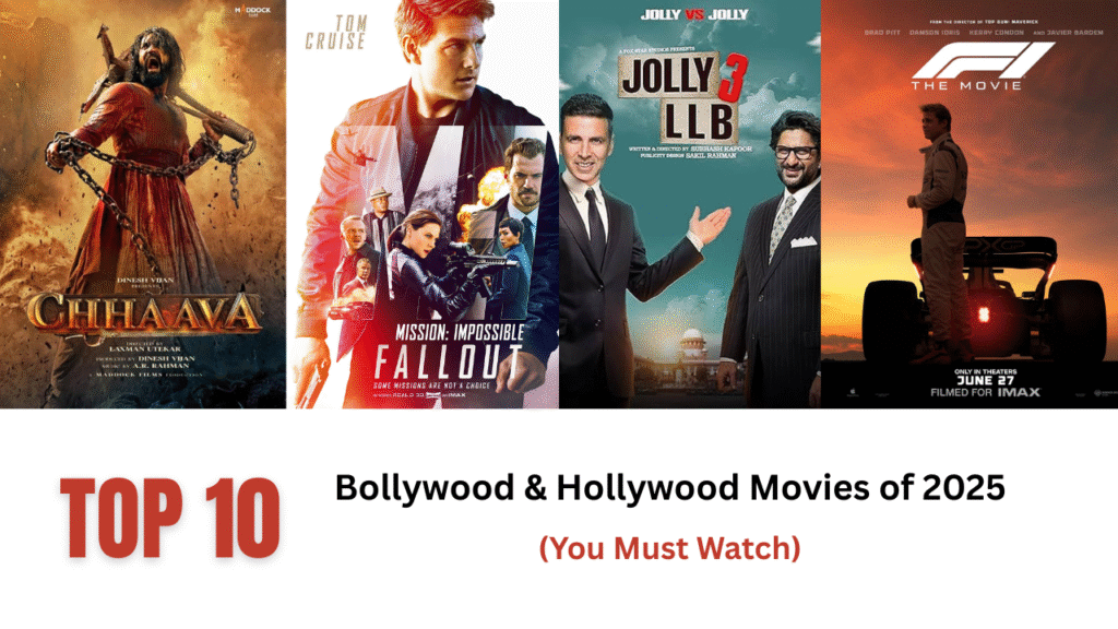 Top 10 Bollywood & Hollywood Movies of 2025